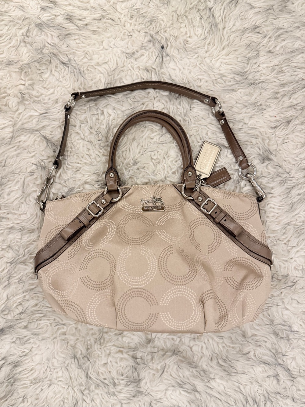 Coach Maddison Sophia Dotted Op Art - Khaki